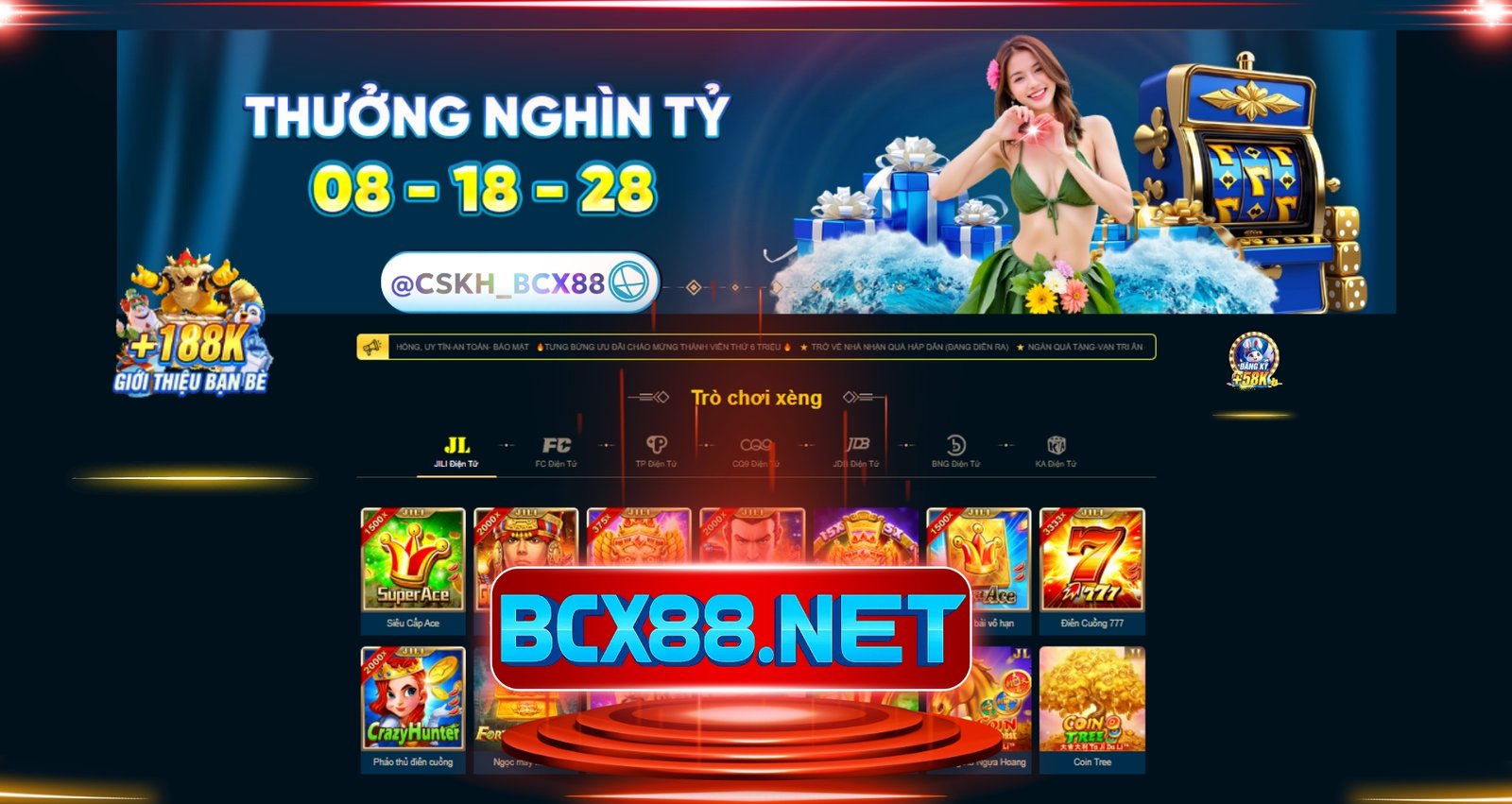 BCX88 NỔ HŨ